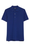 Tom Ford Lyocell & Cotton Piqué Polo In Blue