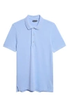 Tom Ford Lyocell & Cotton Piqué Polo In Blue