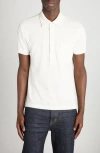 Tom Ford Lyocell & Cotton Piqué Polo In White