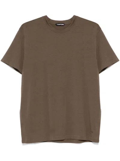 TOM FORD TOM FORD LYOCELL AND COTTON REGULAR FIT T-SHIRT
