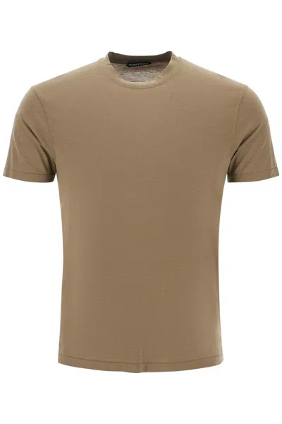 TOM FORD TOM FORD LYOCELL AND COTTON REGULAR FIT T SHIRT