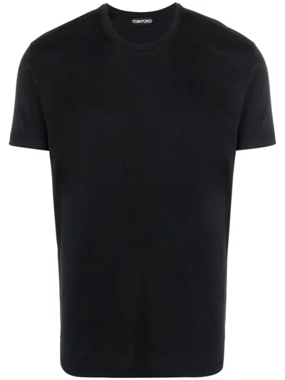 Tom Ford Cotton Modal T-shirt In Blue