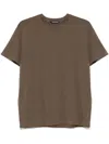Tom Ford Regular Fit T-shirt In Lyocell And Cotton In Green