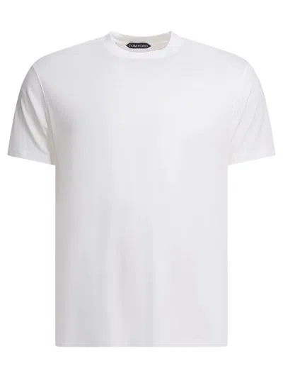 Tom Ford Lyocell And Cotton T-shirt T-shirts White