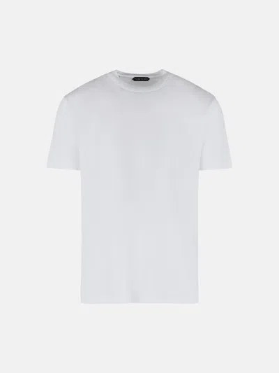 Tom Ford Lyocell And White Cotton T-shirt