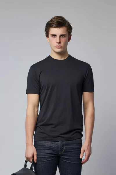 Tom Ford Lyocell Cotton Crew Neck T-shirt In Black