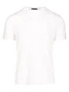 Tom Ford Lyocell Cotton Short Sleeve Crewneck T-shirt White