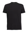 Tom Ford Black Stretch Cotton Crew Neck T-shirt In Black