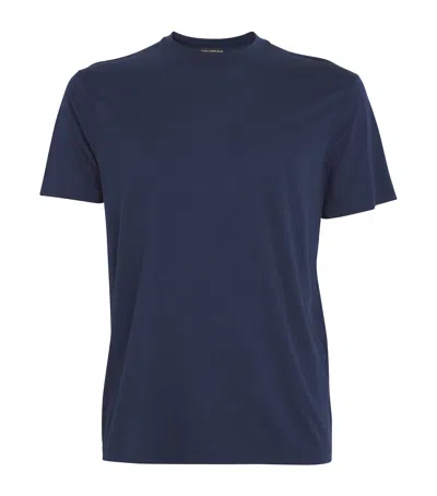 Tom Ford Short Sleeved Crewneck T-shirt In Blue
