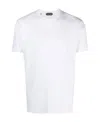 Tom Ford Placed Rib Slim-fit Lyocell And Cotton-blend T-shirt In White