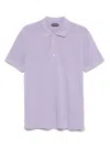 Tom Ford Lyocell Piquet Polo Shirt In Blue