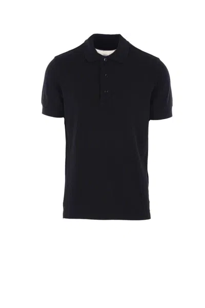 Tom Ford Lyocell Piquet Polo Shirt In Black