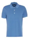 Tom Ford Lyocell Piquet Polo Shirt In Blue