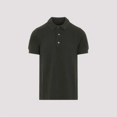Tom Ford Lyocell Polo 50 In Green