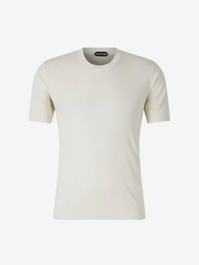 TOM FORD TOM FORD LYOCELL RIBBED T-SHIRT