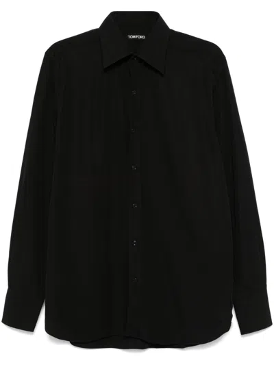Tom Ford Lyocell Shirt In Black