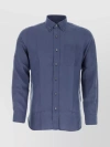 TOM FORD LYOCELL SHIRT WITH REAR YOKE AND BUTTON-DOWN COLLAR