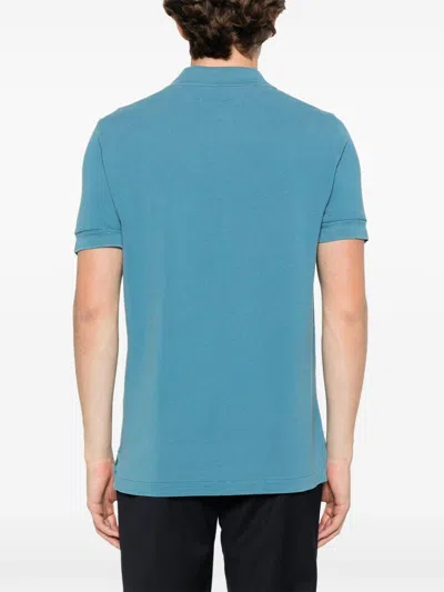 Tom Ford Lyocell-cotton Blend Polo In Blue