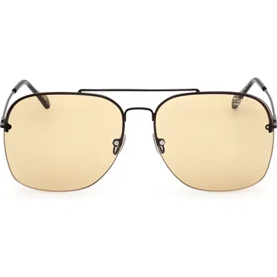 Tom Ford Mackenzie 64mm Oversize Pilot Sunglasses