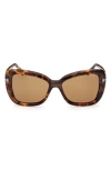 Tom Ford Maeve 55mm Gradient Butterfly Sunglasses