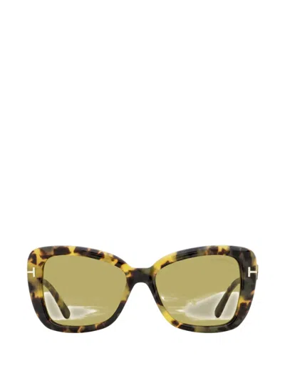 Tom Ford Maeve Butterfly-frame Sunglasses In Gold