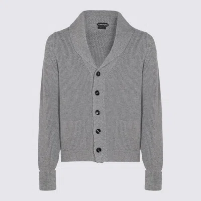 TOM FORD TOM FORD GREY WOOL KNITWEAR