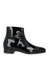 Tom Ford Man Ankle Boots Black Size 8 Cow Leather In Black