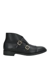 Tom Ford Man Ankle Boots Black Size 9 Calfskin, Brass
