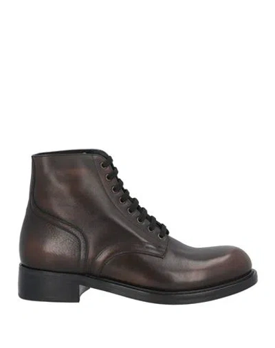 Tom Ford Man Ankle Boots Brown Size 9 Leather