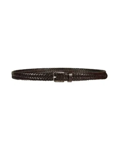 Tom Ford Man Belt Black Size 36 Calfskin, Brass