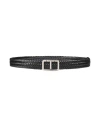 Tom Ford Man Belt Black Size 45.5 Leather