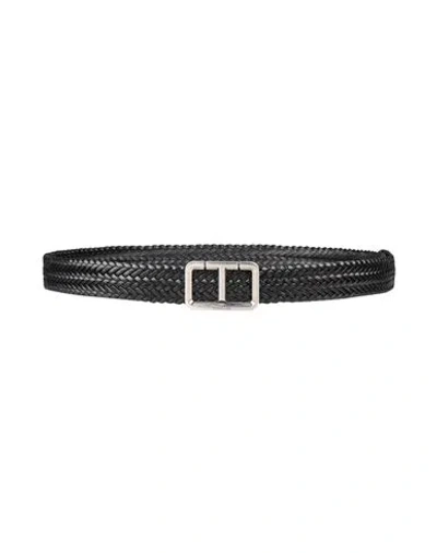 Tom Ford Man Belt Black Size 45.5 Leather