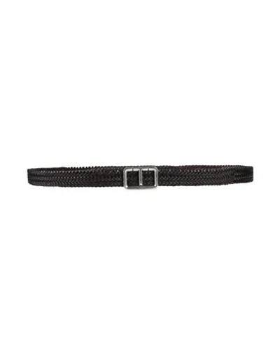 Tom Ford Man Belt Dark Brown Size 45.5 Leather