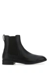 TOM FORD TOM FORD MAN BLACK LEATHER ANKLE BOOTS