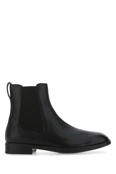Tom Ford Man Black Leather Ankle Boots