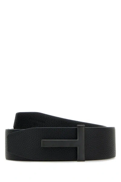 Tom Ford Man Black Leather Belt