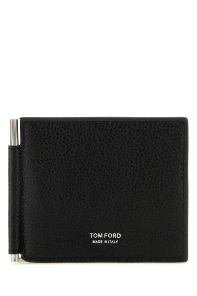 Tom Ford Man Black Leather Card Holder