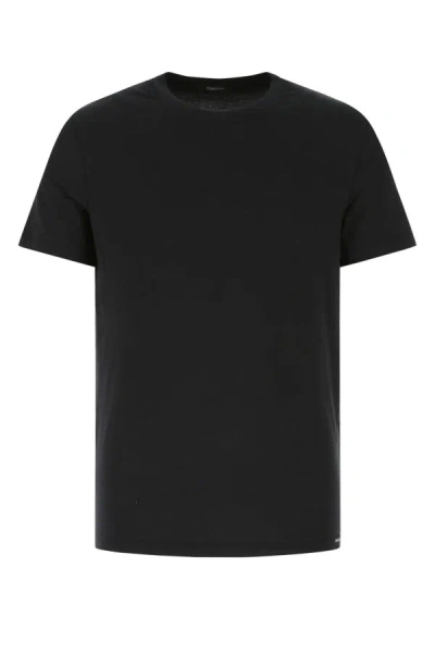 Tom Ford Man Black Stretch Cotton Blend T-shirt