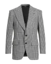 Tom Ford Man Blazer Black Size 48 Wool, Mohair Wool, Cashmere In Gray