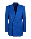 Tom Ford Man Blazer Bright Blue Size 46 Mohair Wool, Wool In Blue