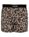 Tom Ford Silk Logo-waistband Briefs In Beige