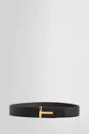 Tom Ford Double-sided T-shaped Icon Belt In Black
