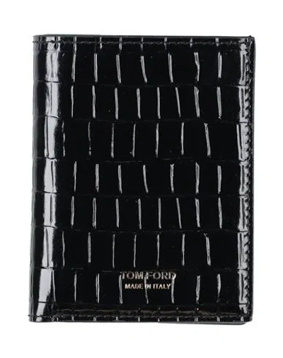 Tom Ford Man Cardholder Black Size - Calfskin