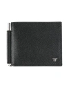 Tom Ford Man Cardholder Black Size - Calfskin, Ecobrass