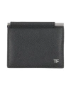 Tom Ford Man Cardholder Black Size - Calfskin, Ecobrass