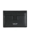 Tom Ford Man Cardholder Black Size - Calfskin, Ecobrass