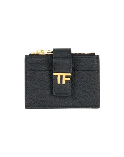 Tom Ford Man Cardholder Black Size - Leather