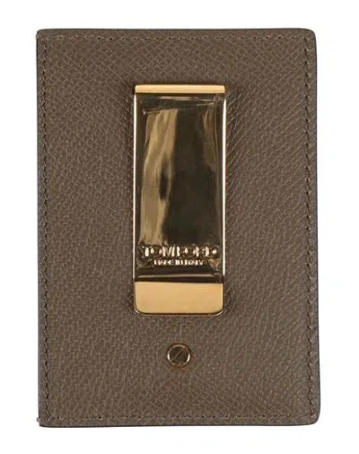 Tom Ford Man Cardholder Khaki Size - Calfskin