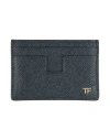 Tom Ford Man Cardholder Midnight Blue Size - Calfskin, Brass