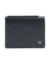 Tom Ford Man Cardholder Midnight Blue Size - Calfskin, Ecobrass